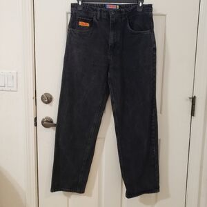 EMPYRE Relaxed Baggy Loose Skate Black Jeans